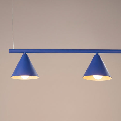 Sollux Lighting Kroonluchter NOX 4L ultramarijn - 122x14x215cm