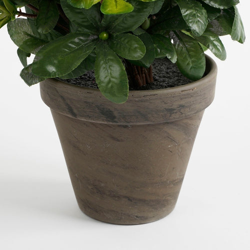 Mica Decorations Azalea Kunstplant in Bloempot Stan - H31 x Ø26 cm - Rood