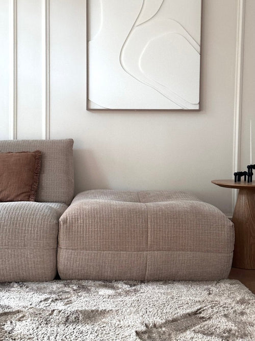 Hoogpolig vloerkleed Odelia stone - Interieur05