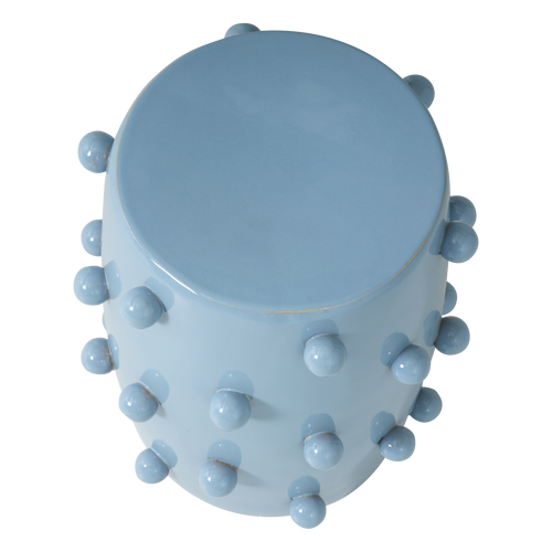 vtwonen decoratieve bijzettafel ø39x46 cm Knobs - Keramiek - Lichtblauw - 46x39x39