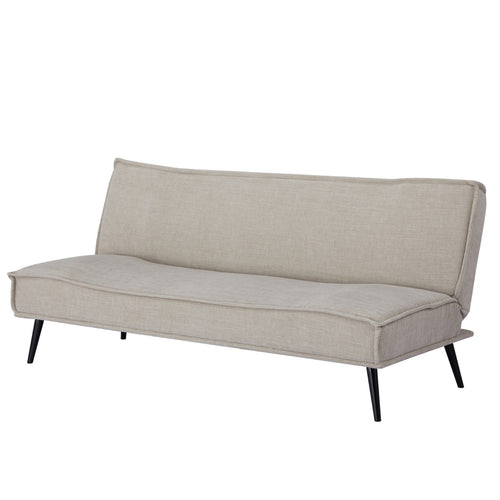 Giga Meubel Slaapbank Mali - Beige Stof - 181x83x81cm