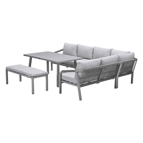 Garden Impressions lounge dining set Tarera taupe - 6-delig - vtwonen shop