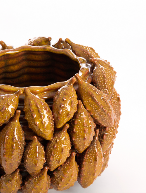 Light & Living vaas PALATIK - 31x30.5x21.5cm - bruin