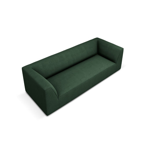 Cosmopolitan Design - Bank Siena 3-zits, structurele stof groente - 92x232x69cm