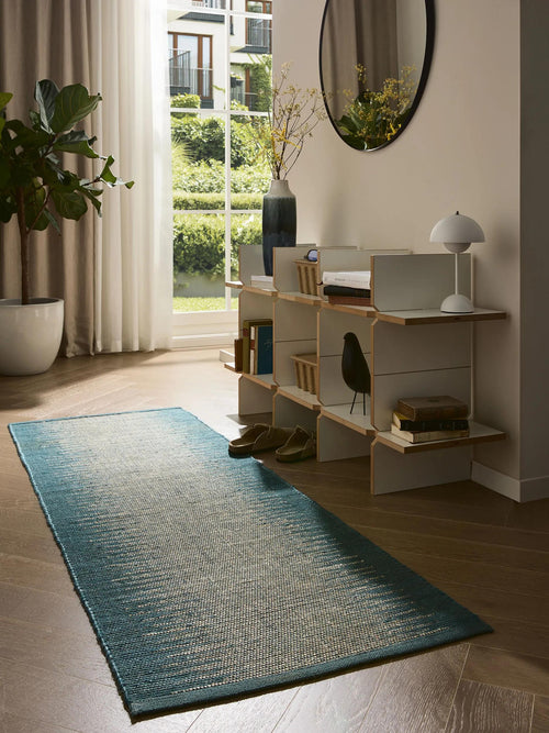 benuta jute loper Tulsi - blauw - 70x200 cm