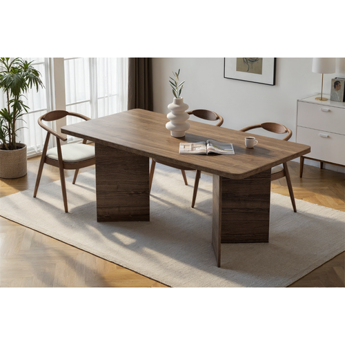 Calicosy - Eettafel zonder verlengblad - Travertijn - 90x180x77 cm