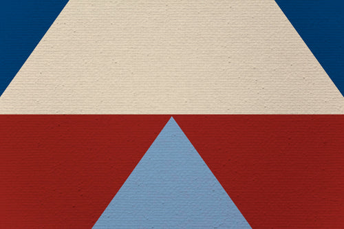 Canvas 60x40 Driehoeken