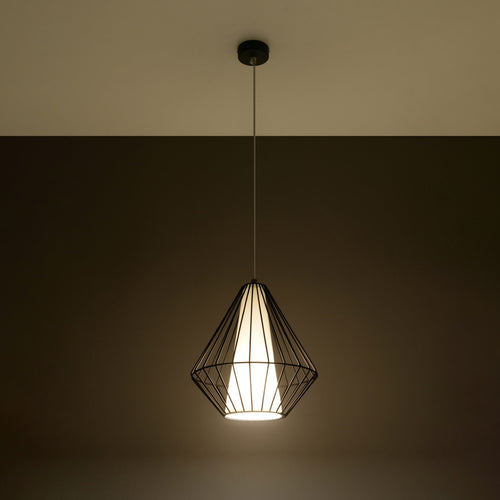 Sollux Lighting Hanglamp DEMI zwart - 28x28x130cm