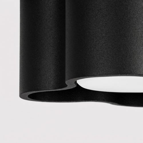 Sollux Lighting Plafondlamp OVIO 1 zwart Gx53 - 12x12x6cm