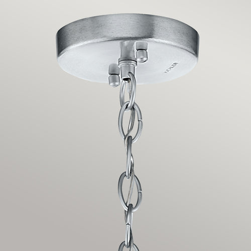 Elstead Kichler Grand Hanglamp voor buiten, verouderd antiek grijs, IP44