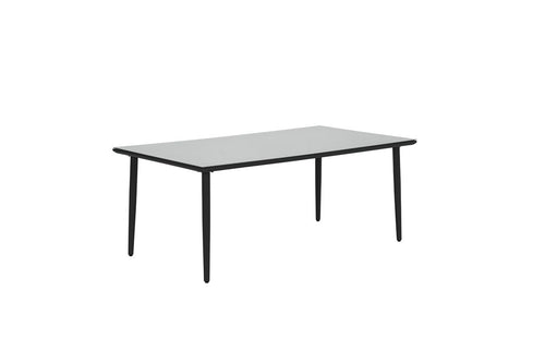 Perth dining tafel - 180x100 cm  - carbon black - donker grijs - vtwonen shop