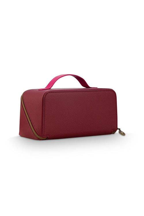 Pip Studio - Cyrille Make-up Tasje Dames - Rood - 11x5x22cm