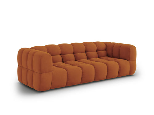 Cosmopolitan Design Modulaire bank Sky 4-zits, flueel, terracotta - 102x244x70cm