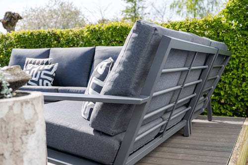Lounge hoekbank Lincoln - met lounge fauteuil - 5-persoons