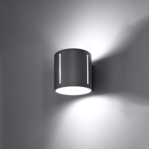 Sollux Lighting Wandlamp INEZ grijs - 10x12x10cm