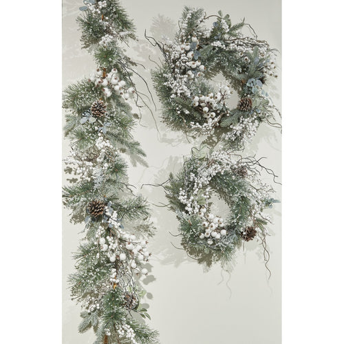House of Seasons Hardy Kerstkrans - Ø40 cm - Groen