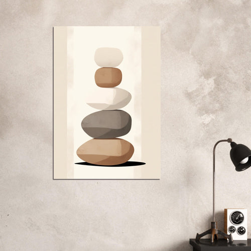 Artfulprints  Stacked stones   poster 70x100 cm - vtwonen shop