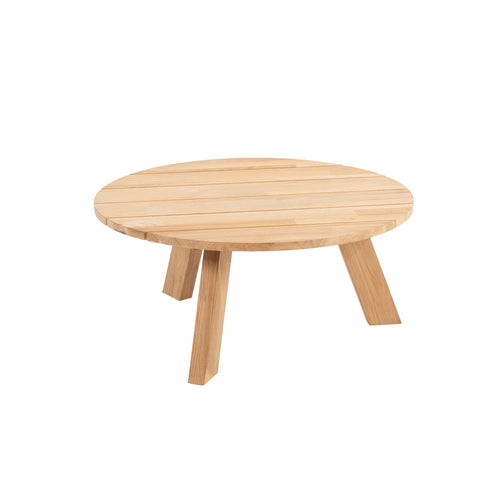 4 Seasons loungetafel Cosmic antraciet - teak - Ø78 cm