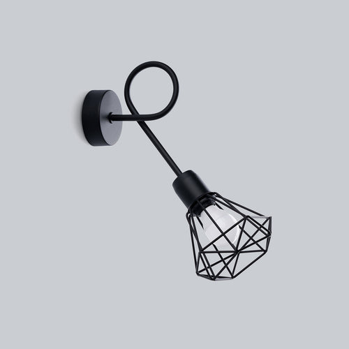 Sollux Lighting Wandlamp ARTEMIS 1S zwart - 15x28x30cm