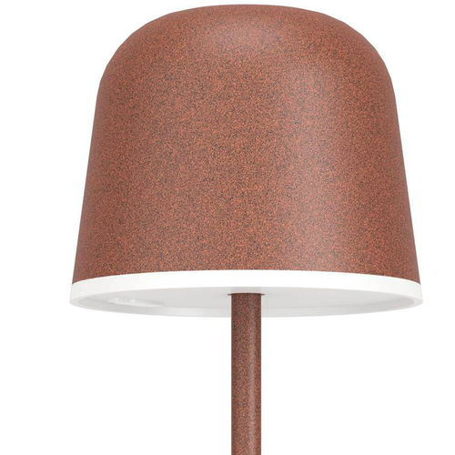 EGLO tafellamp Mannera - aanraakdimmer - draadloos - 34cm - roestbruin