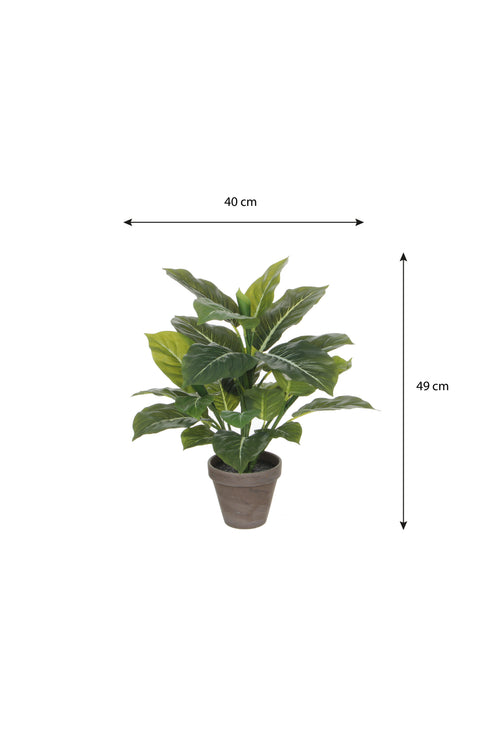 Mica Decorations Evergreen Kunstplant in Bloempot Stan - H49 x Ø40 cm - Groen