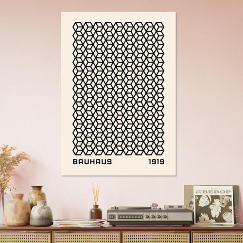 Artfulprints  Bauhaus - 1919 beehive   poster 50x70 cm - vtwonen shop