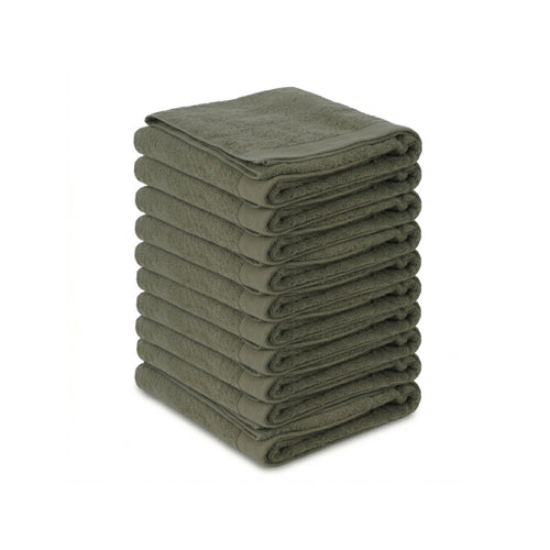 Ten Cate handdoekenset hotelkwaliteit 70x140 - groen - 10 stuks