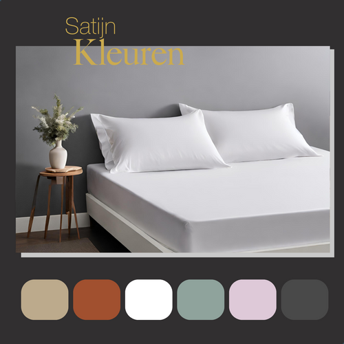 Ten Cate premium - hoeslaken - 160x200 - 100% katoen satijn - wit