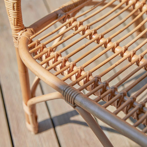 Tikamoon Ondine - Natuurlijke rotan tuinbank - Naturel