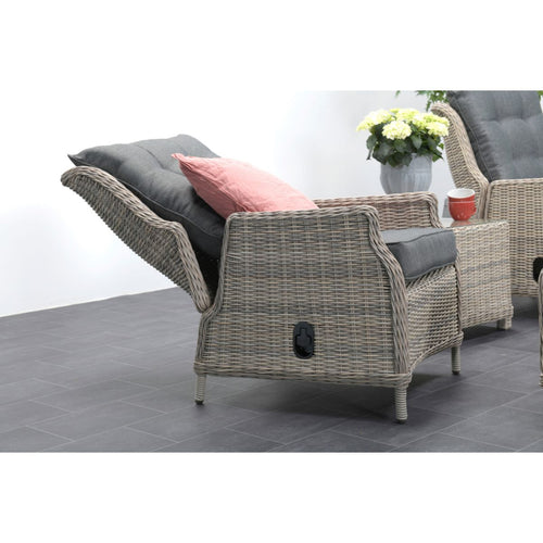 Garden Impressions loungeset Santa Rosa - Lucas vintage willow - verstelbaar