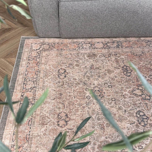 Interieur05 Vintage vloerkleed Sybil- groen/beige - 290 x 200 cm
