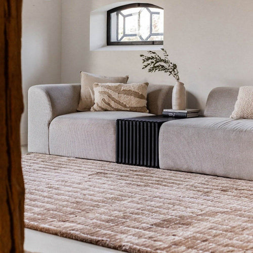 Interieur05 vloerkleed Rectangle - bruin/wit - 200 x 290 cm