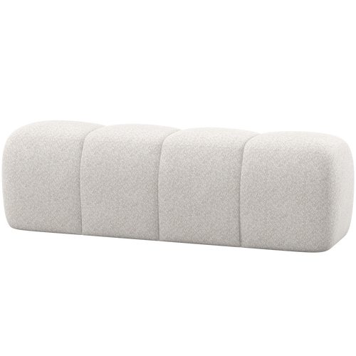 WOOOD eetbankje 164 cm Mojo - Wollig - Ecru - 49x164x45