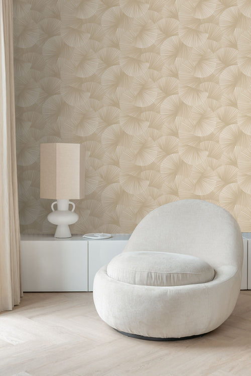 Origin Wallcoverings behang grafisch 3D motief beige bruin - 0.53 x 10.05 m - 348042 - vtwonen shop