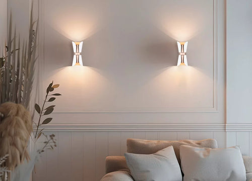 Trio Leuchten wandlamp Coat - 2 lichts - 11  x 21   cm - wit