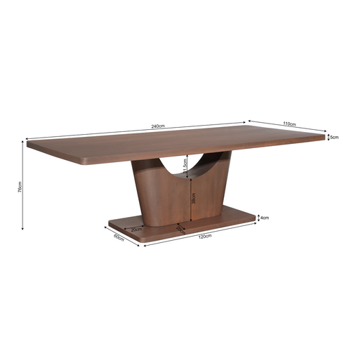 Starfurn - Eettafel Voco - 240 cm - Walnut - vtwonen shop