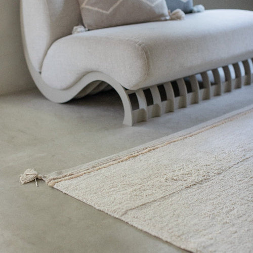 Lorena Canals wasbaar vloerkleed Bloom Naturel