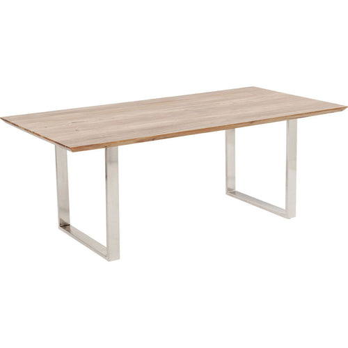 Kare Design Eettafel Symphony 180x90cm acacia chroom