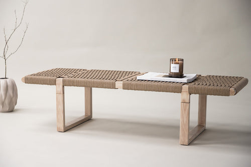 Rebellenclub Eetkamerbank Tryde - 140 x 36 cm - Licht eiken