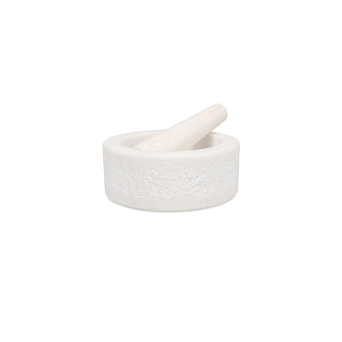 S|P Collection - Vijzel en stamper 16xH6cm white Marbliss