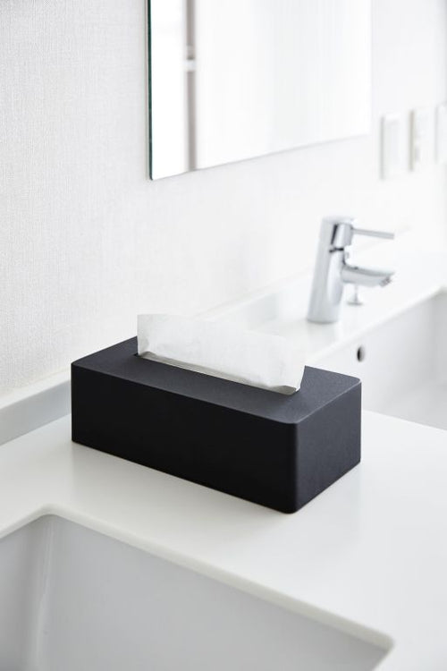 Yamazaki Tissuebox - Tower - Zwart - vtwonen shop