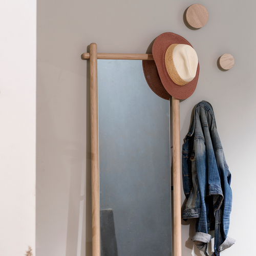 Rowico Home Milford eikenhouten wandknop whitewash - Ø 12 cm - vtwonen shop