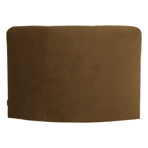 WOOOD eetbank hoek rugleuning Mojo Base - Velvet - Honinggeel - 83x80x80