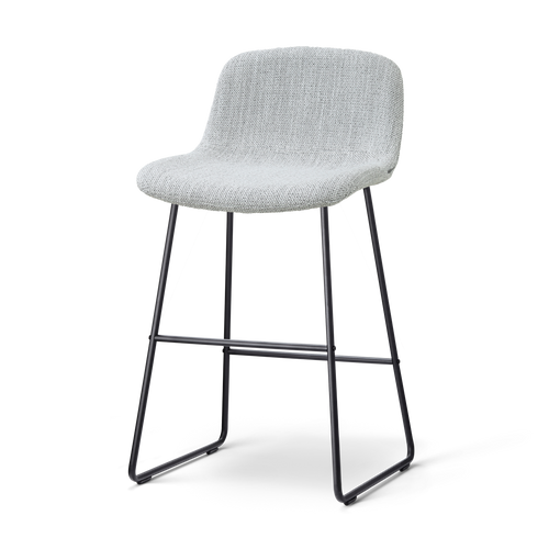 Nolon Nino-Mats Barkruk Grijs Melange - Zwart Onderstel - 65 Cm