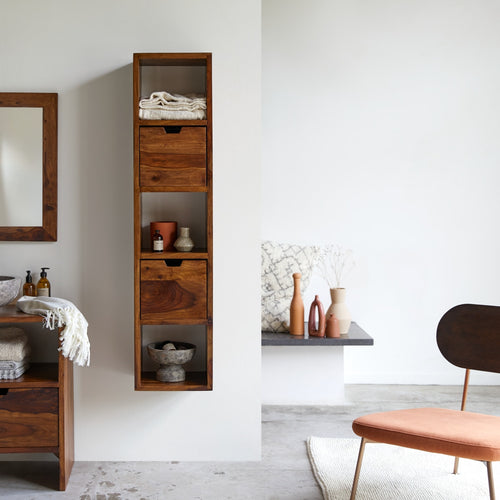 Tikamoon Massief palissander kolomkast - Bruin - vtwonen shop