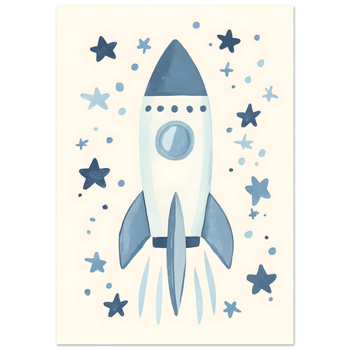 Artfulprints  Avontuurlijke ruimtevaart   poster 70x100 cm - vtwonen shop