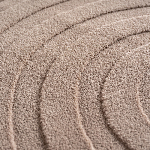 Mrcarpet Vloerkleed Scandinavisch taupe hoog/laag Ella 240 x 340cm