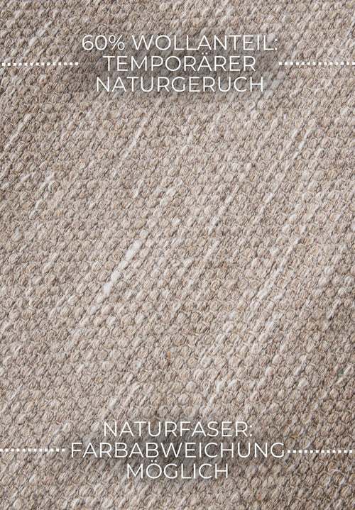 Elle Decoration Delhi Wool Rug Pradesh Linen White 160x230 cm - vtwonen shop