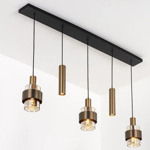 Highlight hanglamp Marrone - 5 lichts - 120  x 160   cm - brons