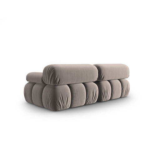 Cosmopolitan Design - Modulaire bank Cortina 2-zits, flueel cappuccino - 94x188x70cm
